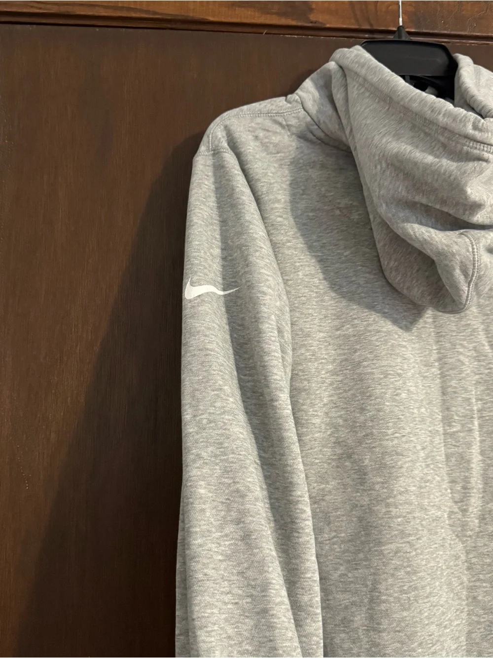 Nike Gray Packers Pullover Hoodie with Green Logo